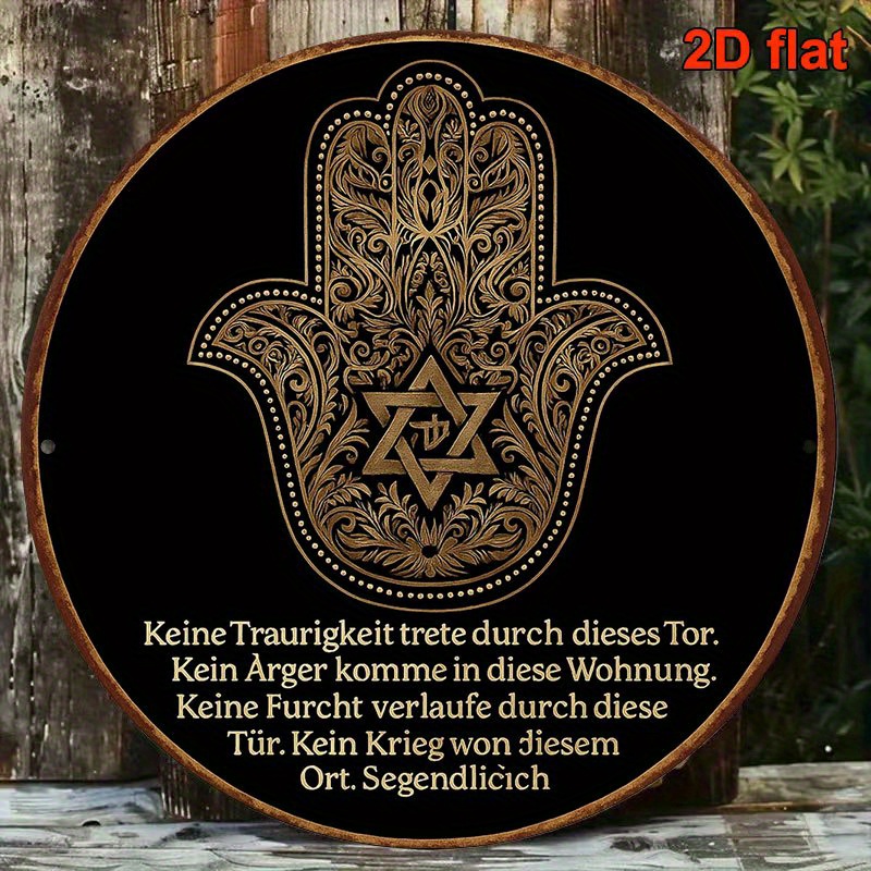 Wall Art - CIFBUY Hiasan Dinding Aluminium Bergaya Vintage,
