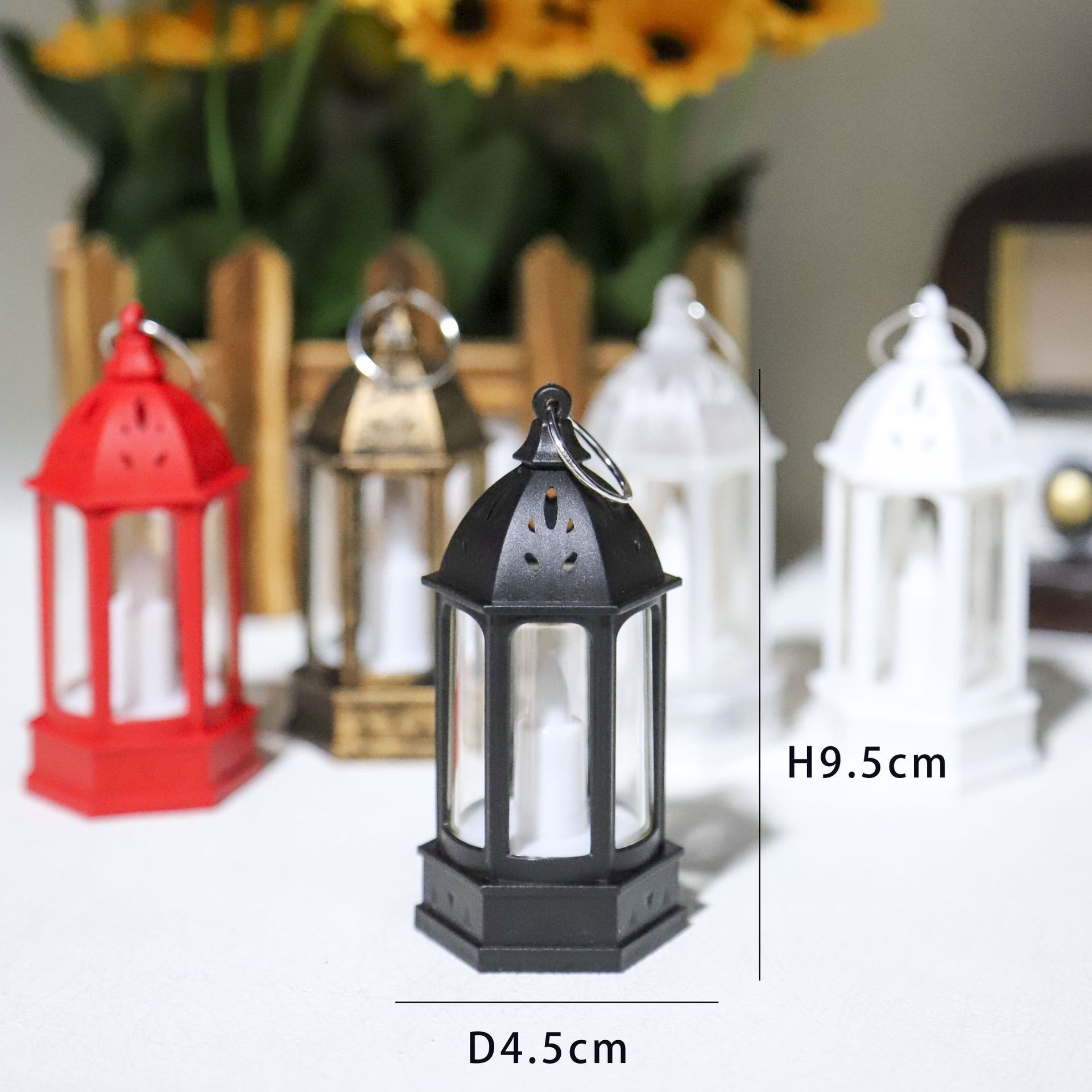 Candle Holder Decor - Lampu Suasana Kreatif Mini Natal Retro