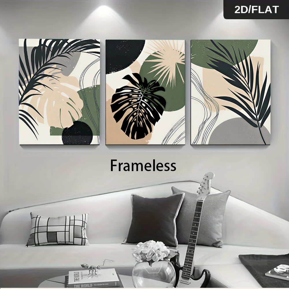 Abstract Canvas Set - Berbagai ukuran, 3 lukisan kanvas tanpa