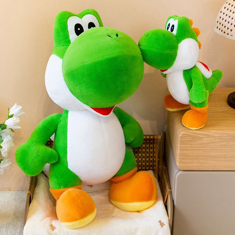 Throw Pillow - Boneka Dinosaurus Yoshi Hijau Lucu, Mainan