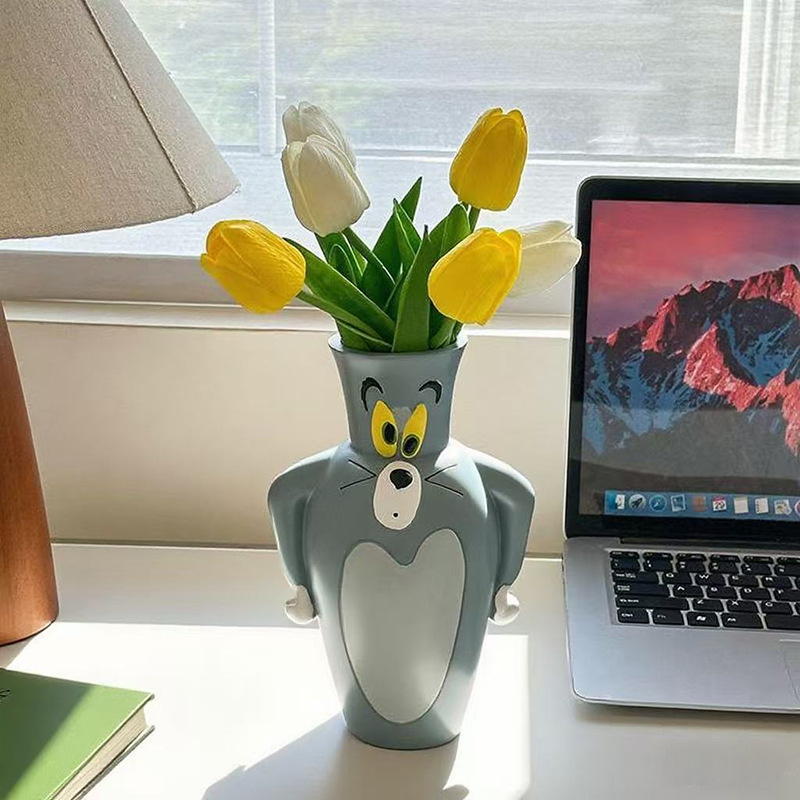 Vase Decor - Ornamen Vas Kartun Tom New dan