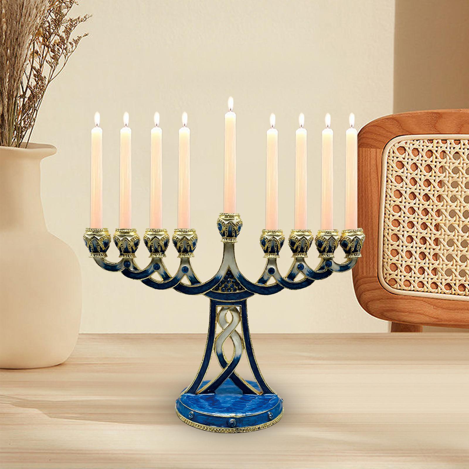 Lilin Hias Menorah Berenamel,  - Candle Holder Decor ulasan dan harga