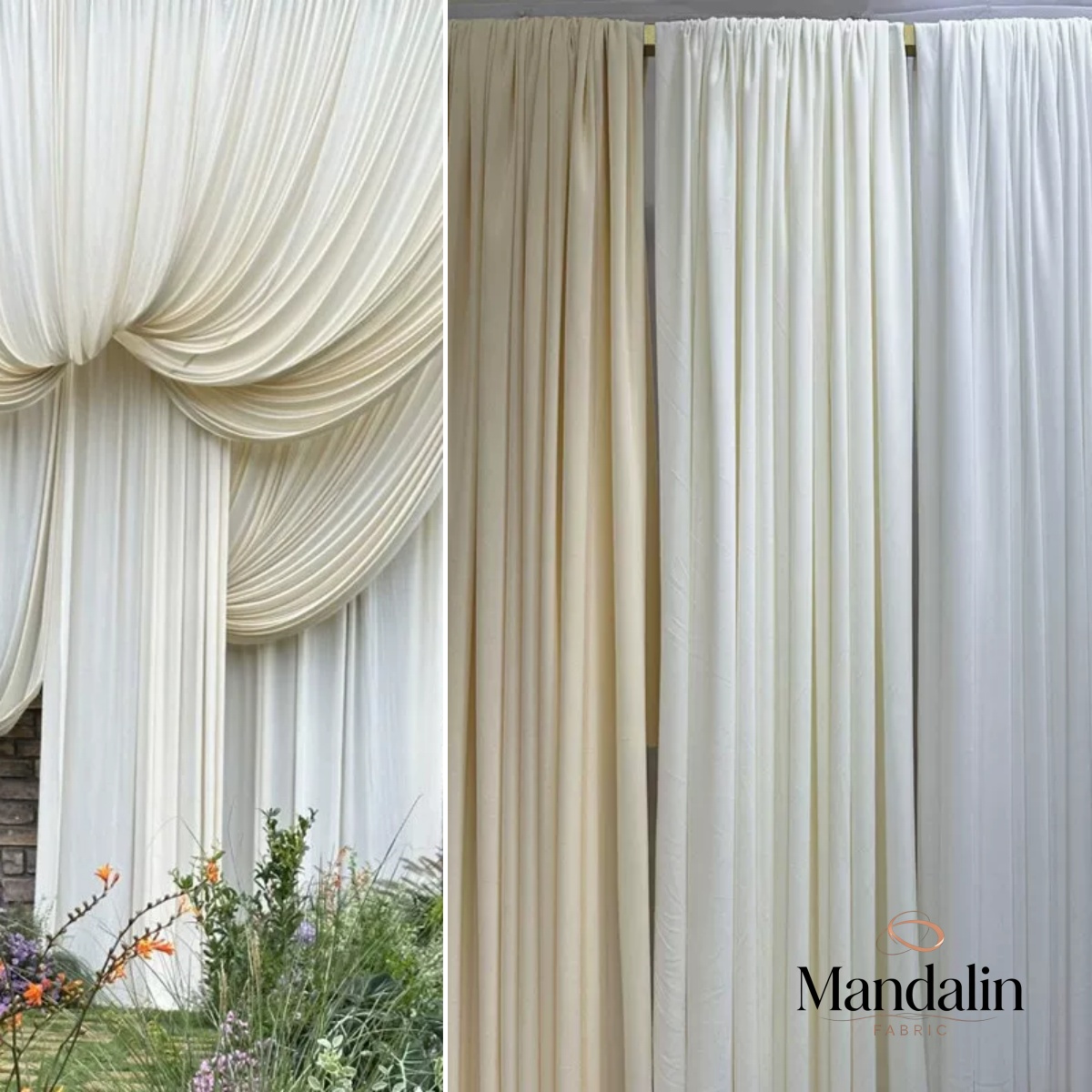 Kain Sutra Susu Kopi Putih Ela - Curtain Curtain ulasan dan harga