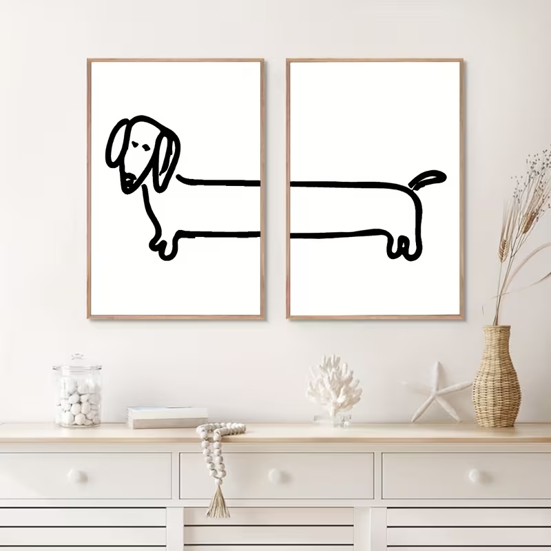 2 Buah Gambar Poster Lukisan K - Interior Design Living Room ulasan dan harga