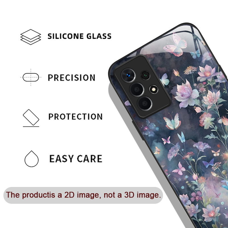 Casing Ponsel Kaca Temper Moti - Vase Decor ulasan dan harga