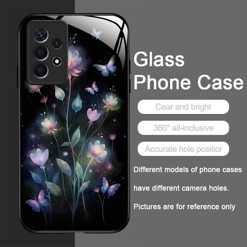 Casing Ponsel Kaca Temper Moti - Vase Decor ulasan dan harga