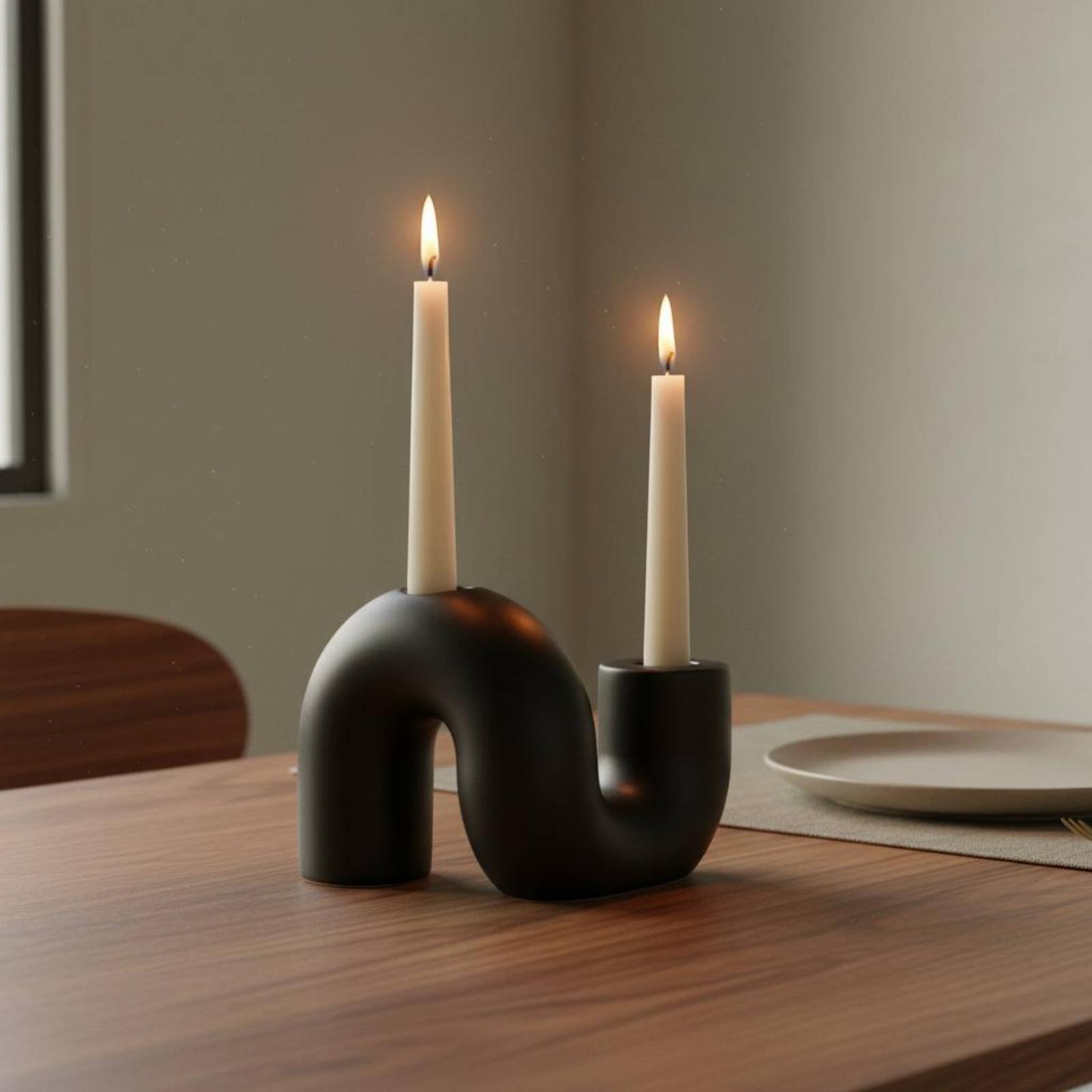 Tempat Lilin Keramik Bergelomb - Candle Holder Decor ulasan dan harga