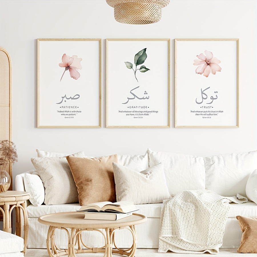 3pcs/set Cetakan Kanvas Ayat-a - Abstract Canvas Set ulasan dan harga