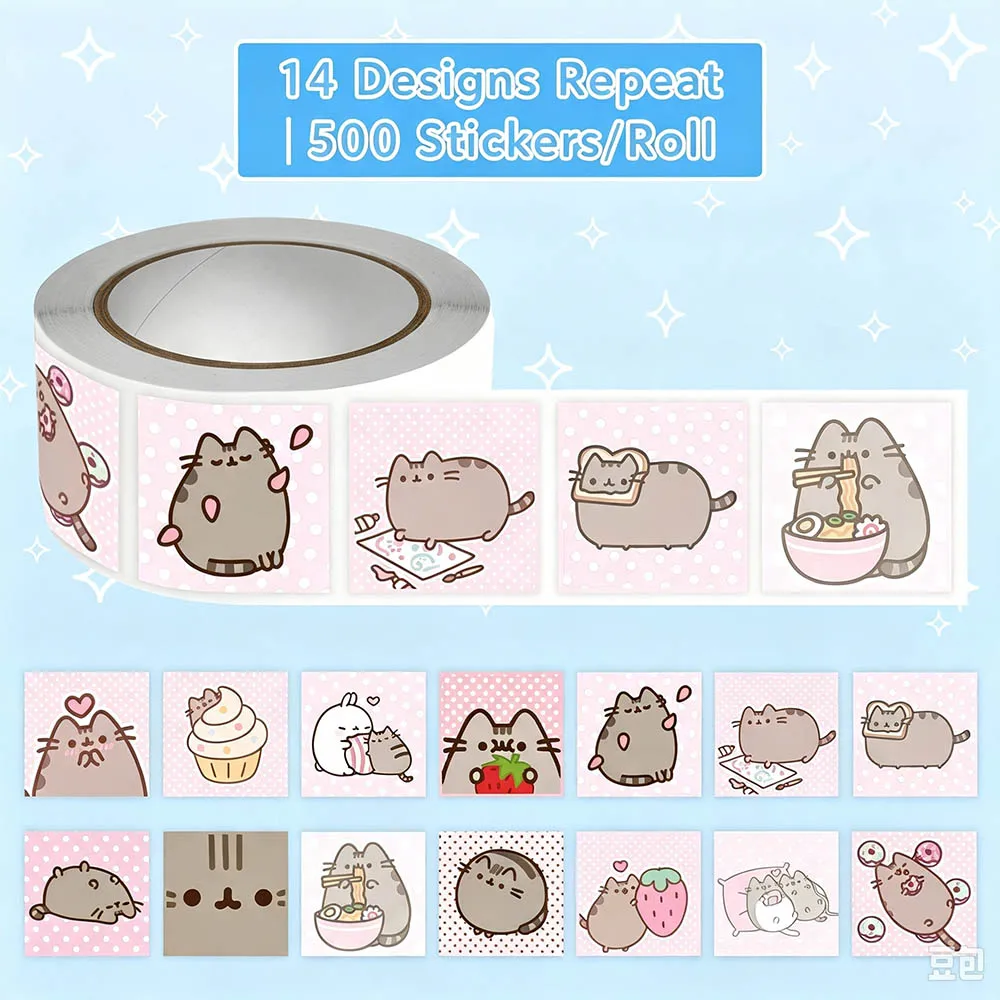 Hou 500 buah Stiker Gulung Kuc - Wall Sticker ulasan dan harga