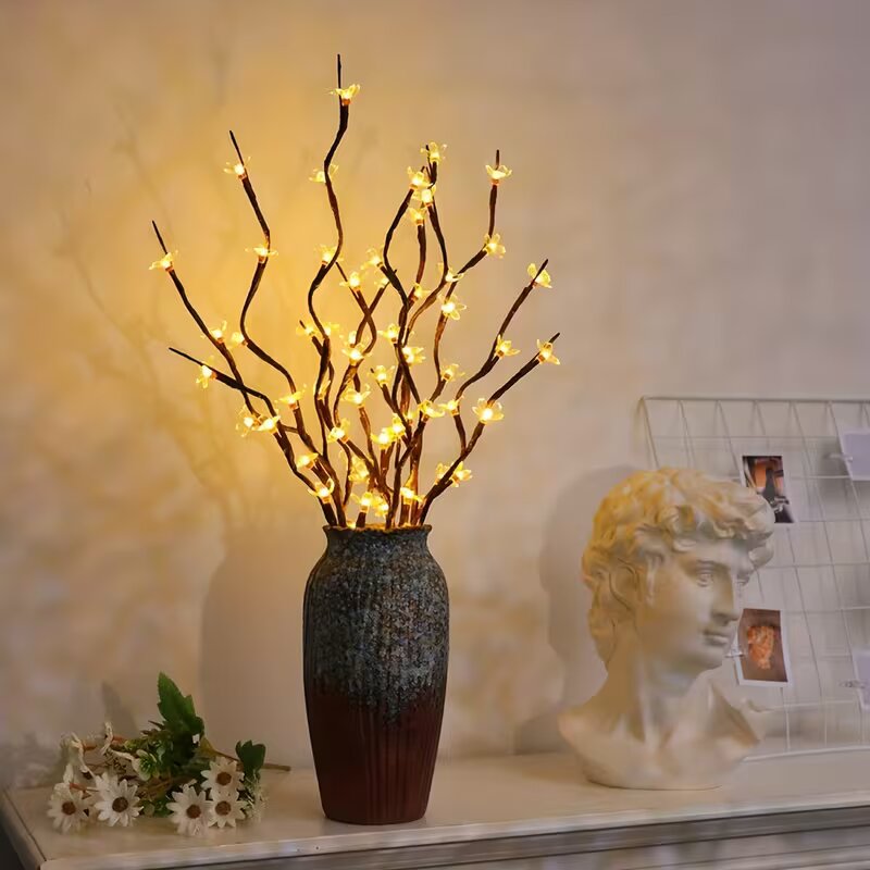 1/2 Buah 20LED Lampu Cabang Po - Vase Decor ulasan dan harga