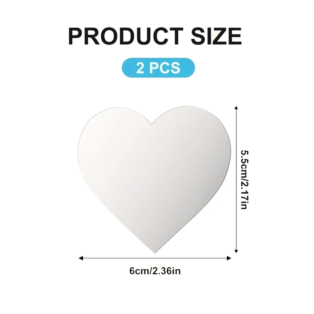 2 buah stiker cermin untuk pon - Decorative Mirror ulasan dan harga