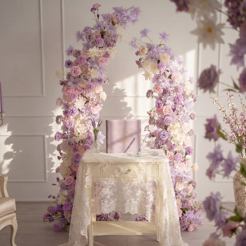 Bunga Lili Ungu Pink 5D Uflowe - Table Runner ulasan dan harga