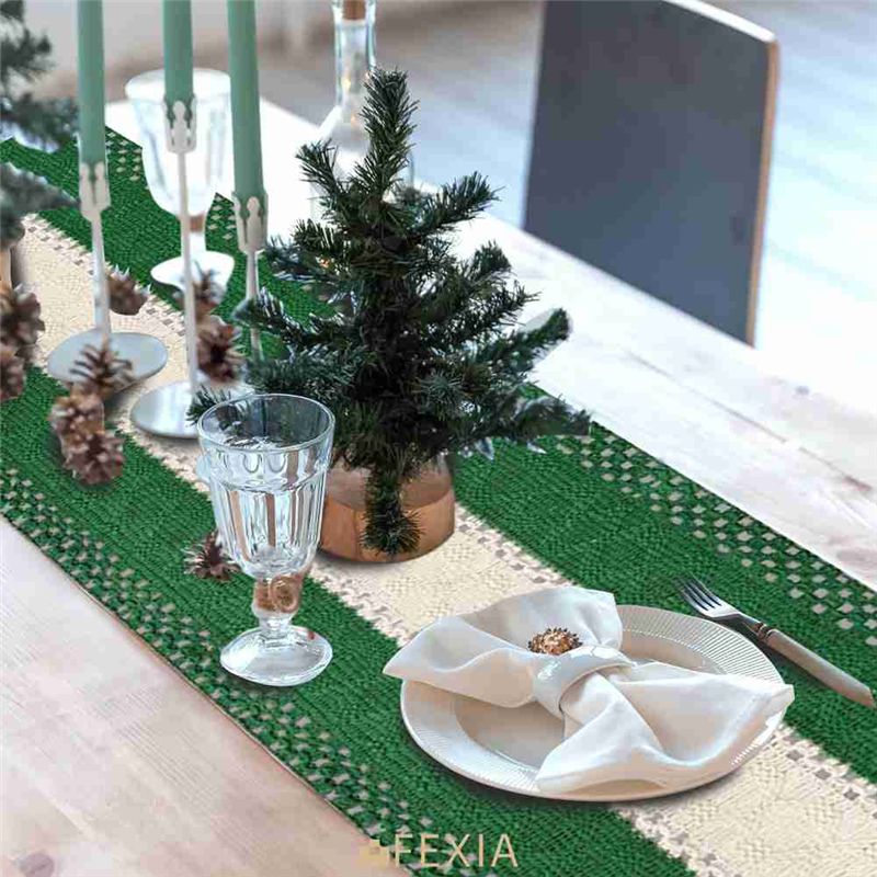 Taplak Meja DT15 Boho Farmhous - Table Runner ulasan dan harga
